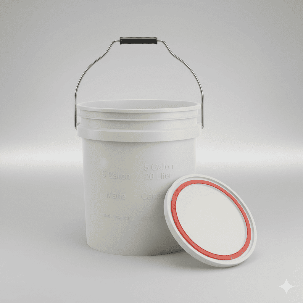 American-style 5 gallon pail for paint