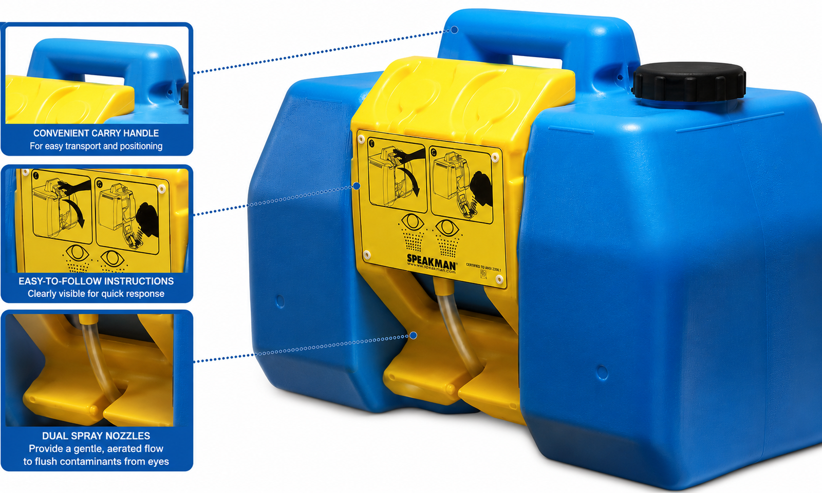 Eyewash Station -- emergency eye and face wash safety stations