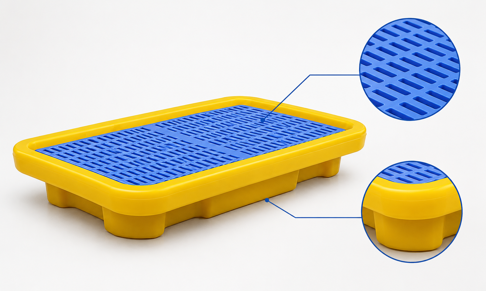 Lab Spill Pallets -- compact containment for laboratory environments