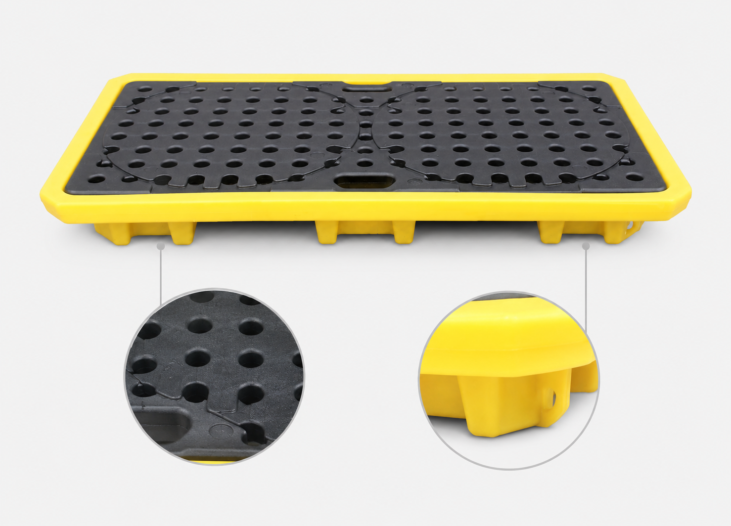 Low-Profile 4-Drum Spill Pallet