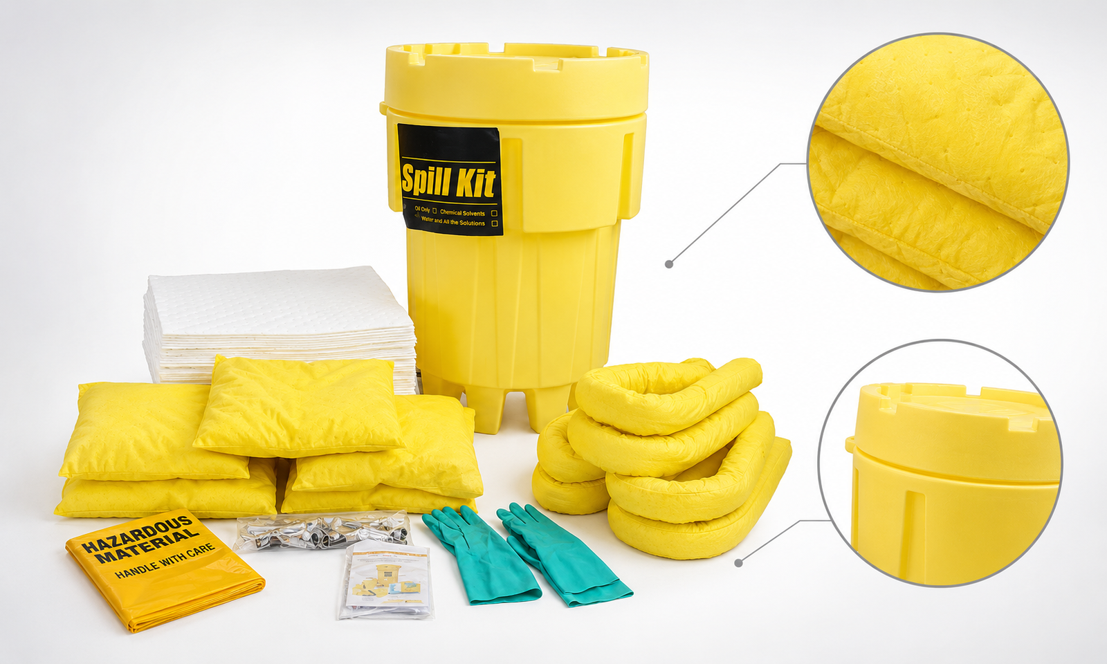 Spill Kits -- complete emergency spill response kits