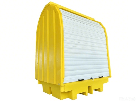 Covered Outdoor Spill Containment Station